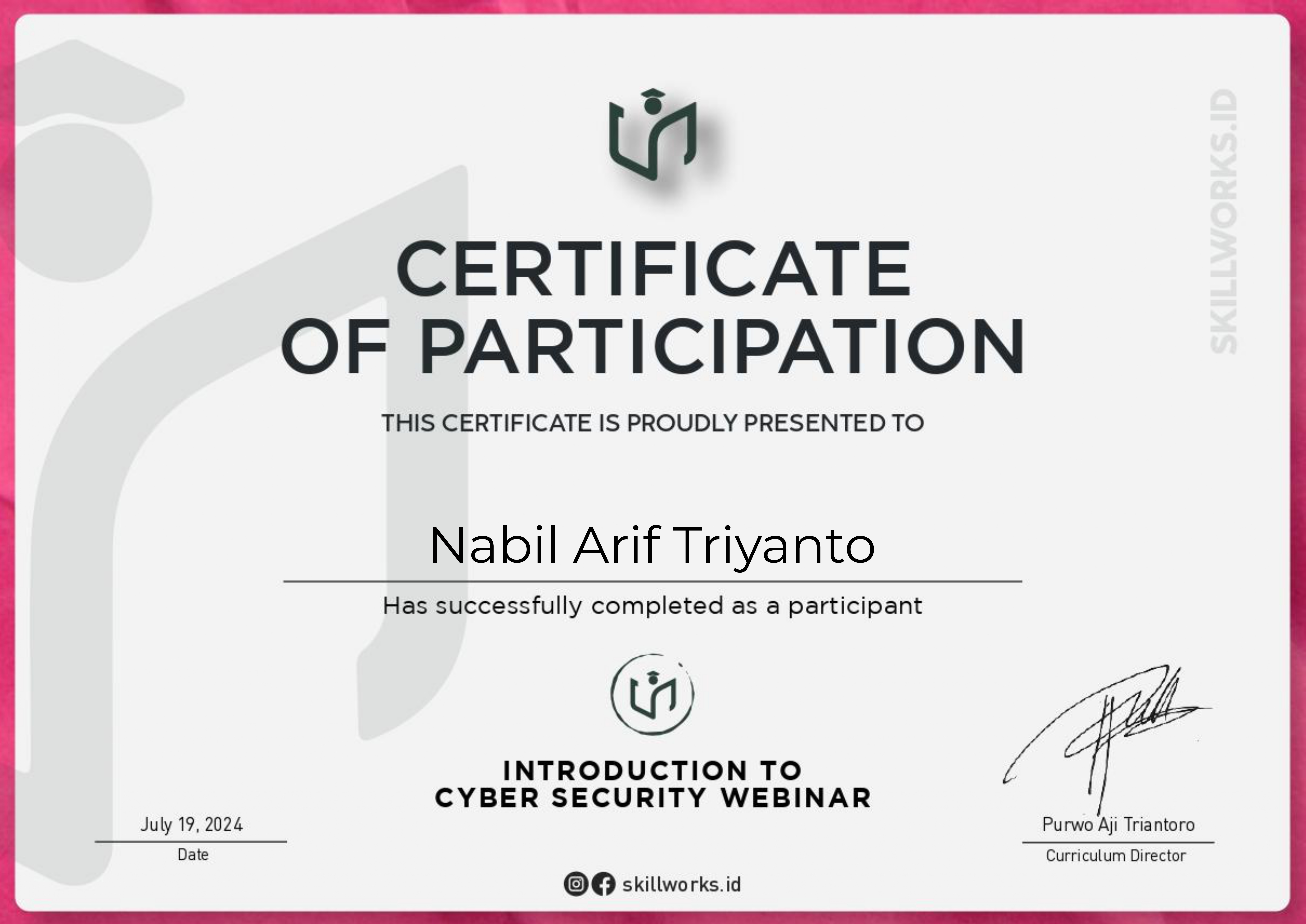 Certificate 1